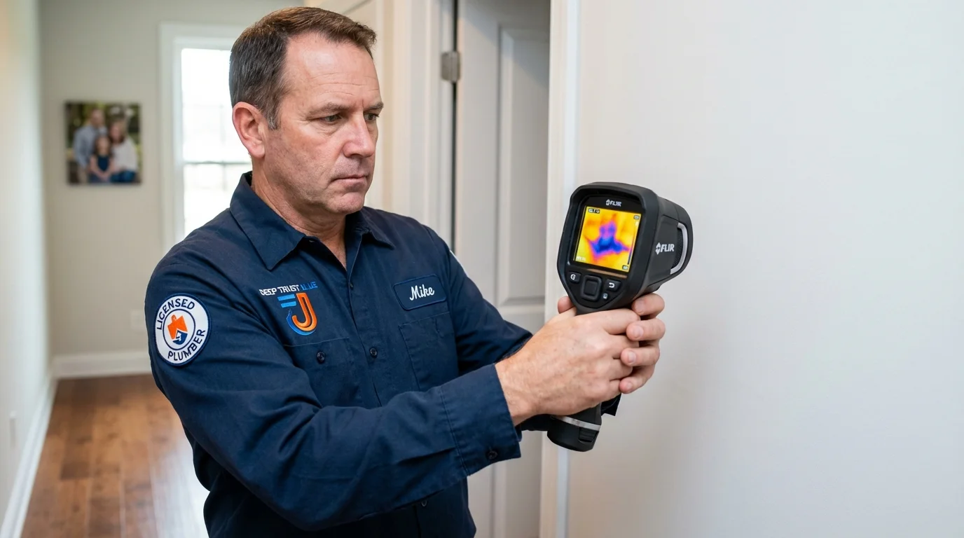 Thermal imaging leak detection by Johns Plumbing LLC in Fairmont